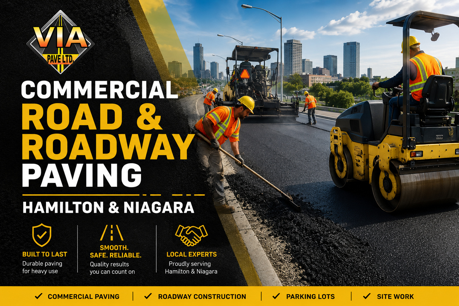 Commercial Road & Roadway Paving Hamilton & Niagara
